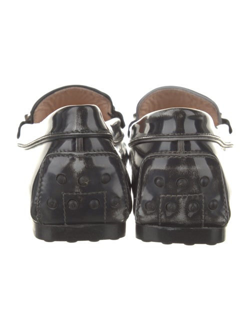 Tod's Patent Leather Crystal Embellishments Loafers