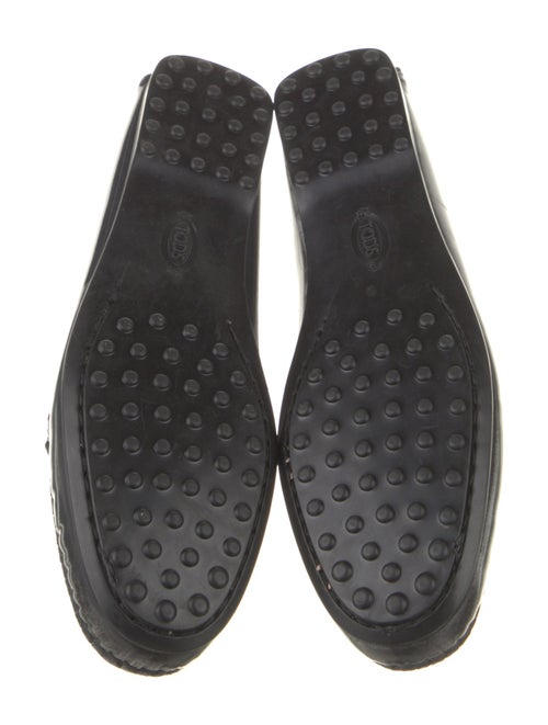 Tod's Patent Leather Crystal Embellishments Loafers