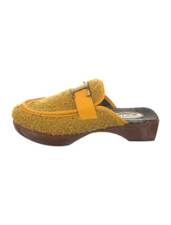 Tod's Leather Trim Embellishment Mules