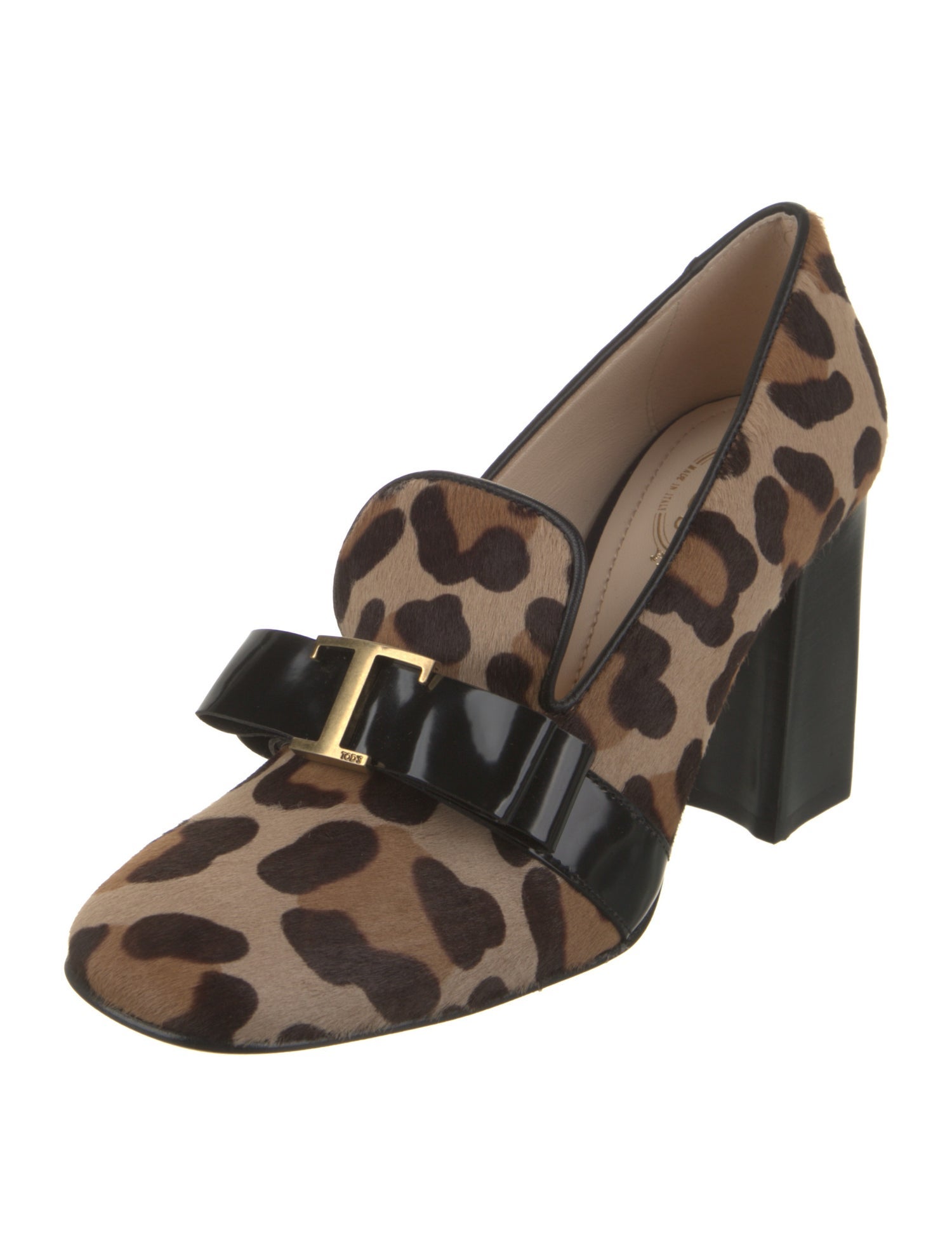 Tod's Calf Hair Animal Print Pumps w/ Tags
