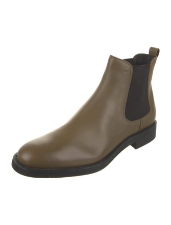 Tod's Leather Colorblock Pattern Chelsea Boots