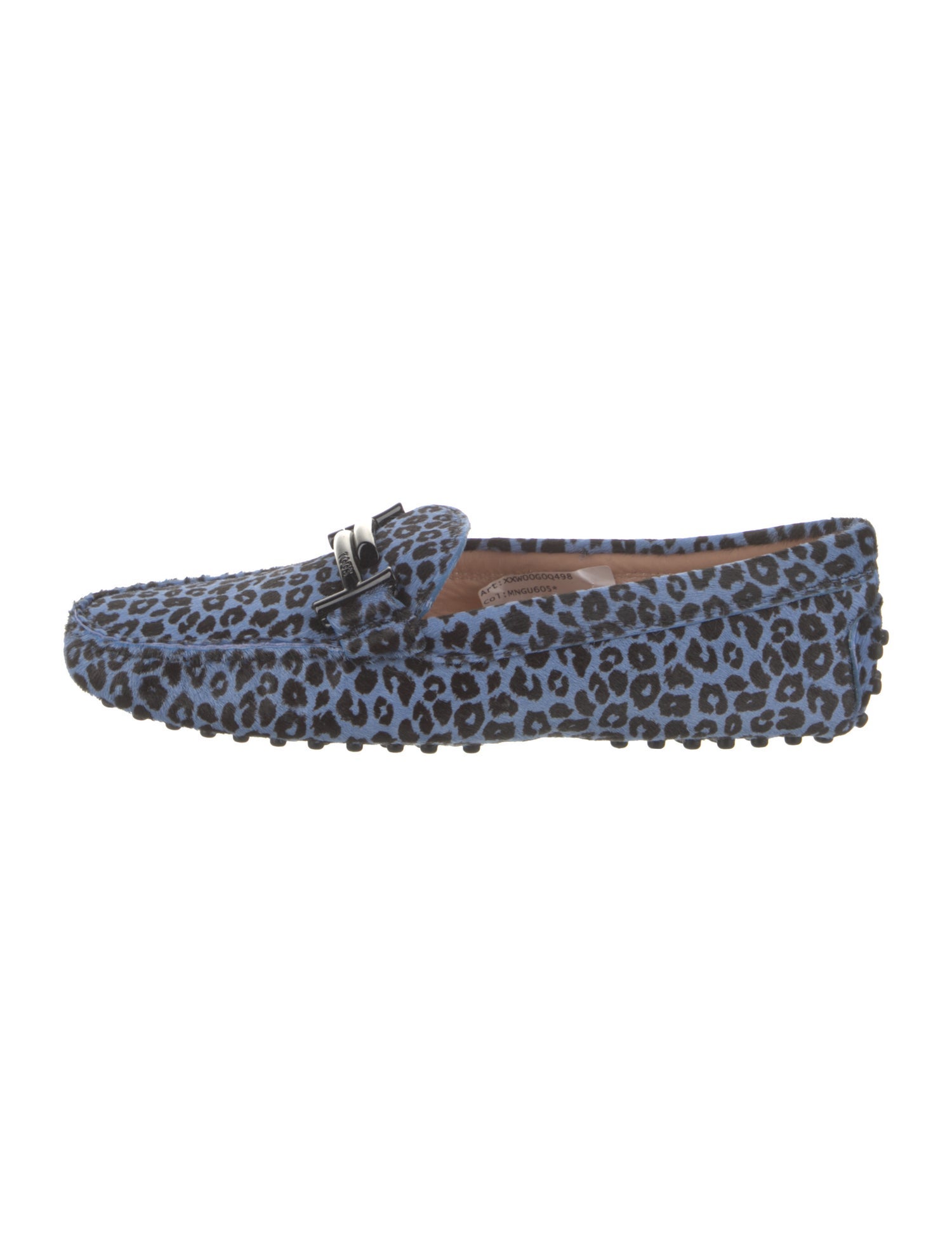 Tod's Calf Hair Printed Moccasins w/ Tags