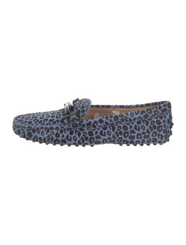 Tod's Flats Calf Hair Printed Moccasins 7
