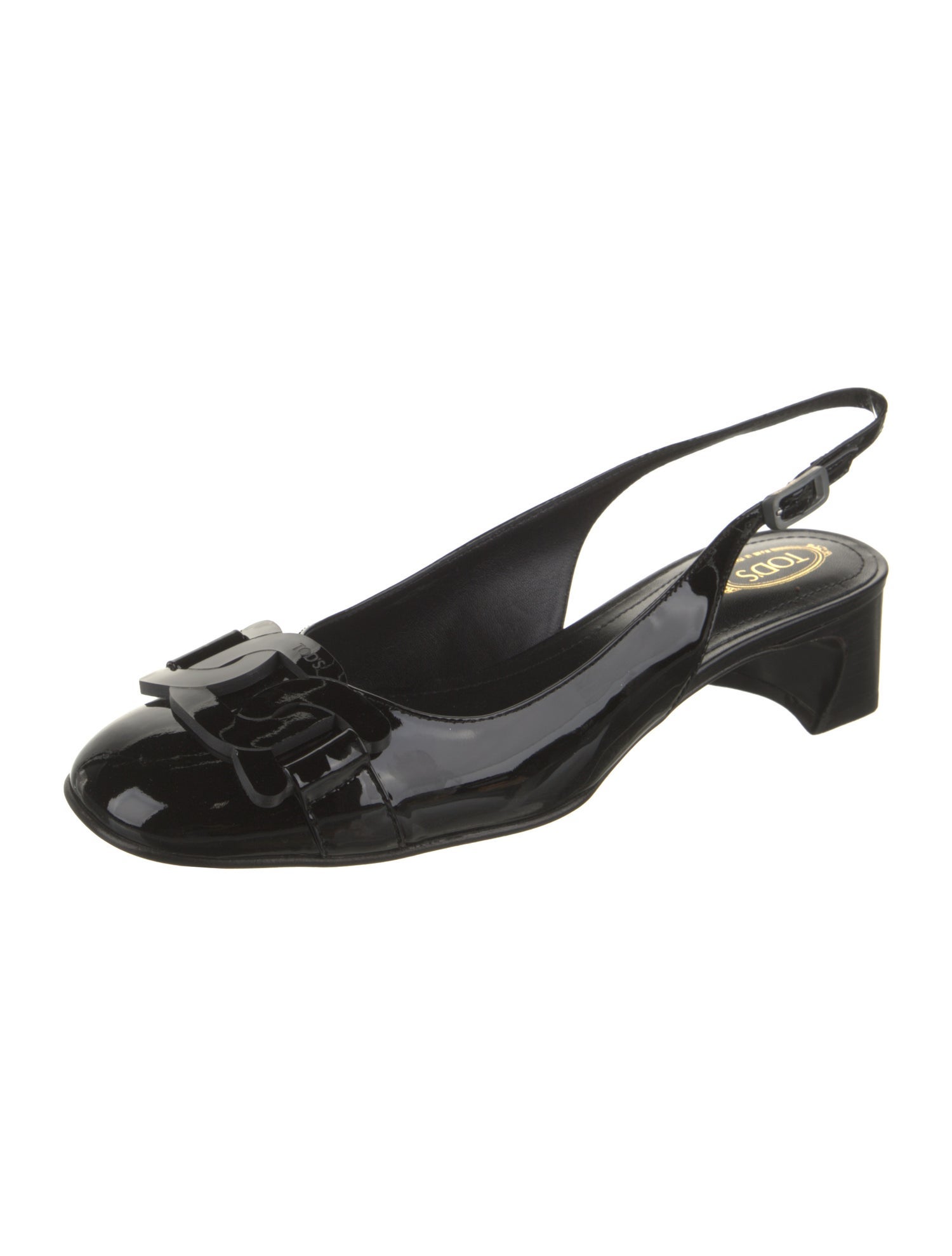 Tod's Patent Leather Slingback Pumps w/ Tags