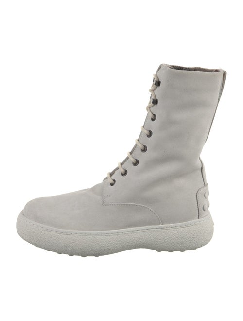 Tod's Suede Combat Boots