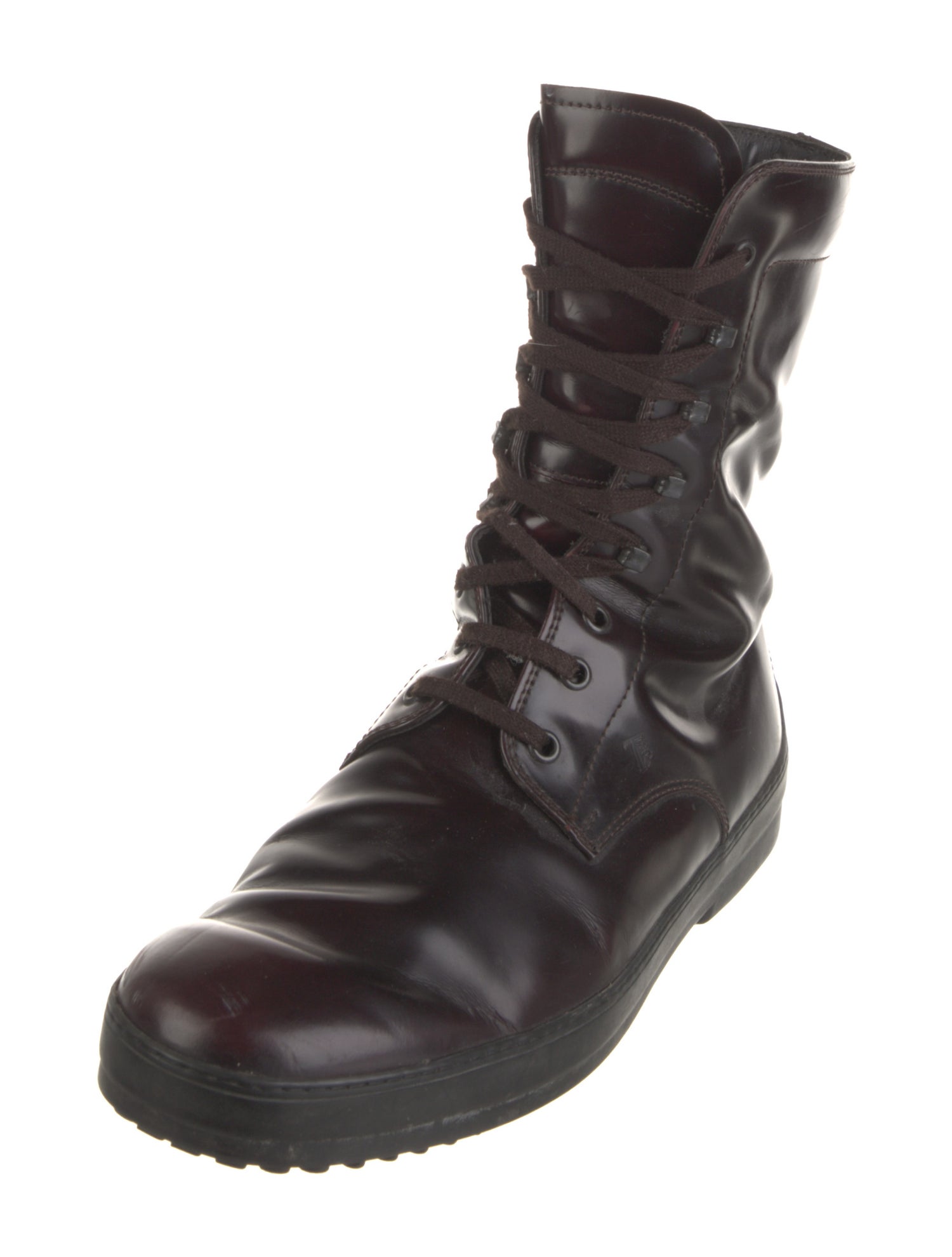 Tod's Leather Combat Boots