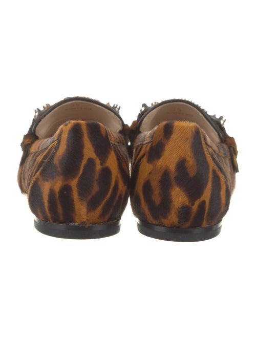 Tod's Ponyhair Animal Print Loafers