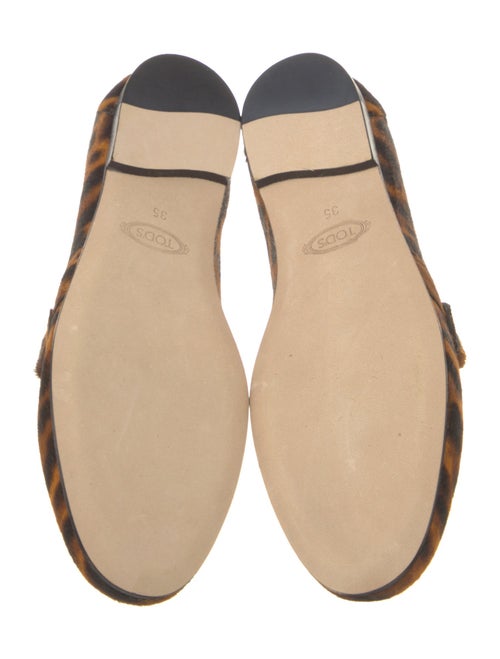 Tod's Ponyhair Animal Print Loafers