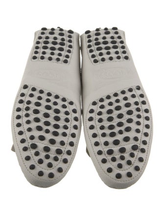 Tod's Leather Fringe Trim Accent Mules