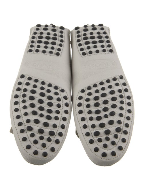 Tod's Leather Fringe Trim Accent Mules