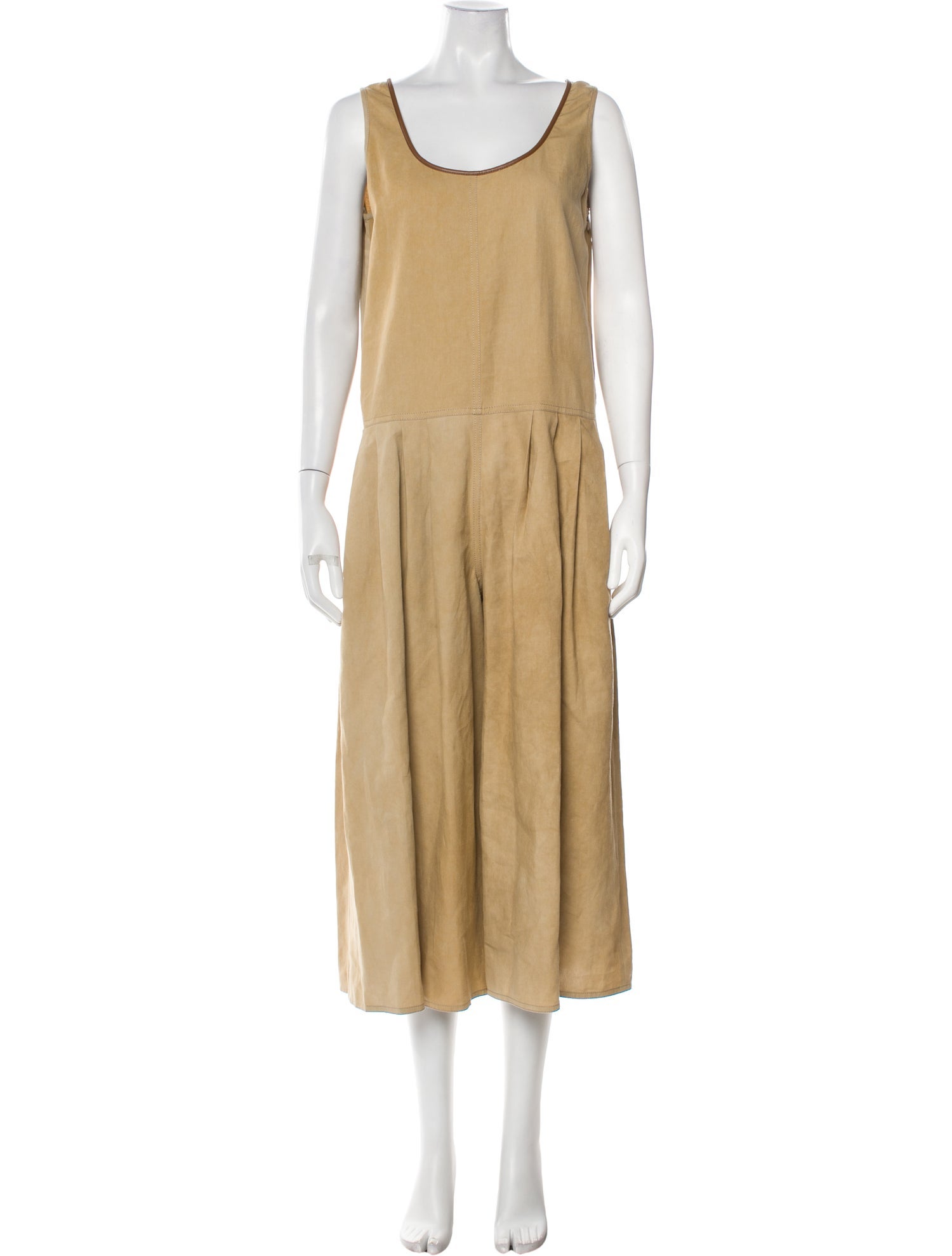 Tod's Linen Scoop Neck Jumpsuit