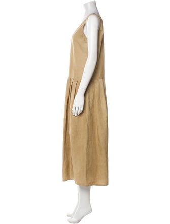 Tod's Linen Scoop Neck Jumpsuit