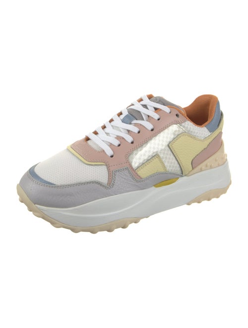 Tod's Leather Colorblock Pattern Chunky Sneakers