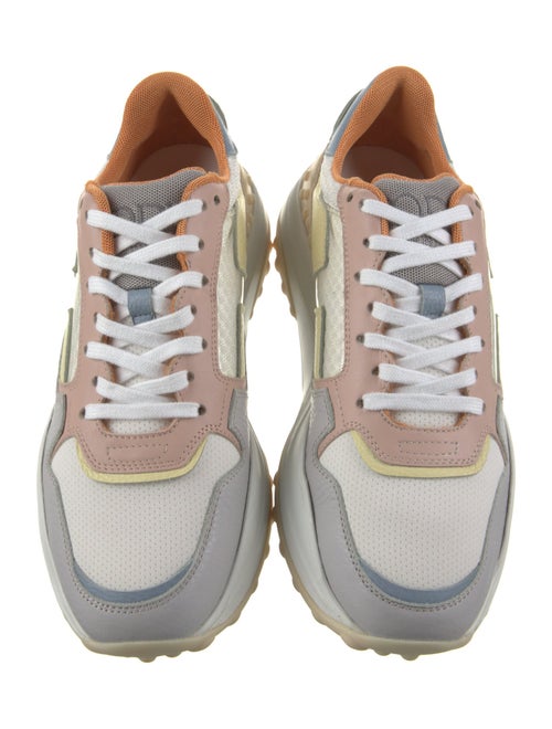 Tod's Leather Colorblock Pattern Chunky Sneakers
