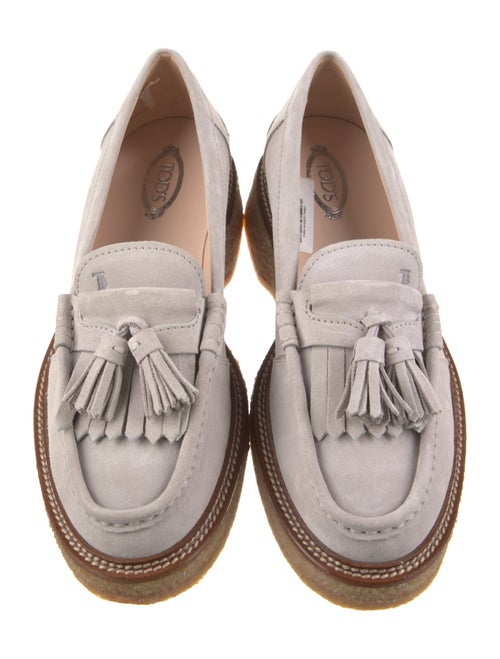 Tod's Suede Tassel Accents Loafers