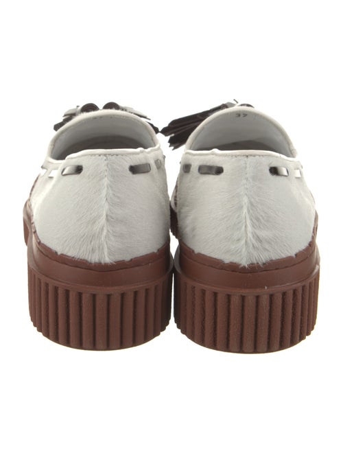 Tod's Ponyhair Tassel Accents Loafers