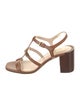 Tod's Leather T-Strap Sandals