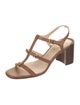 Tod's Leather T-Strap Sandals