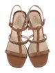 Tod's Leather T-Strap Sandals