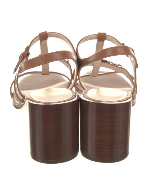 Tod's Leather T-Strap Sandals