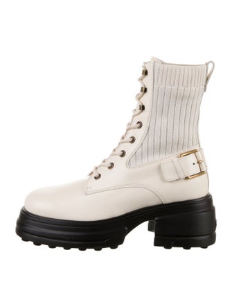 Tod's Leather Combat Boots