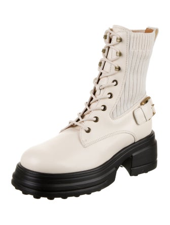 Tod's Leather Combat Boots