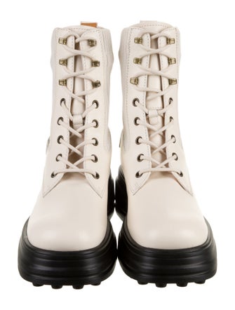 Tod's Leather Combat Boots