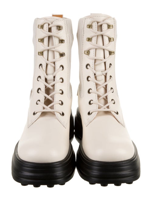 Tod's Leather Combat Boots