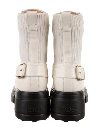 Tod's Leather Combat Boots