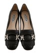 Tod's Leather Fringe Trim Accent Pumps