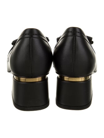 Tod's Leather Fringe Trim Accent Pumps