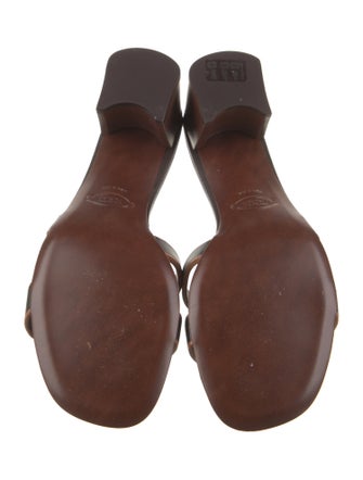 Tod's Leather Colorblock Pattern Slides