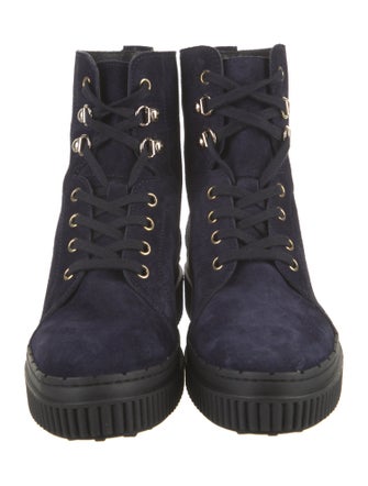 Tod's Suede Combat Boots