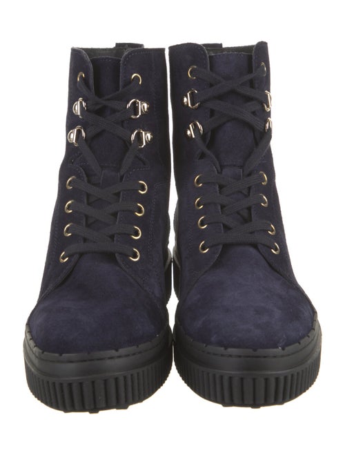 Tod's Suede Combat Boots