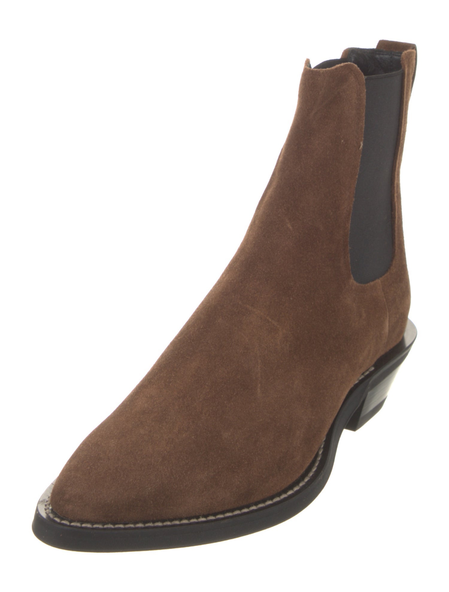 Tod's Suede Colorblock Pattern Chelsea Boots