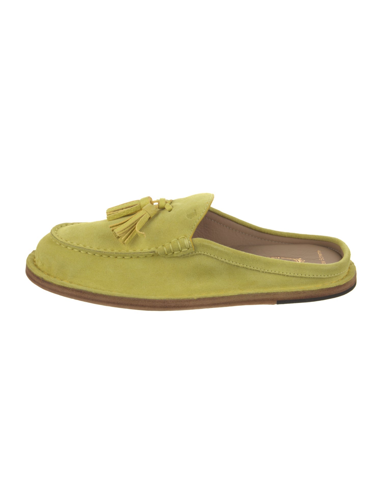 Tod's Suede Tassel Accents Mules