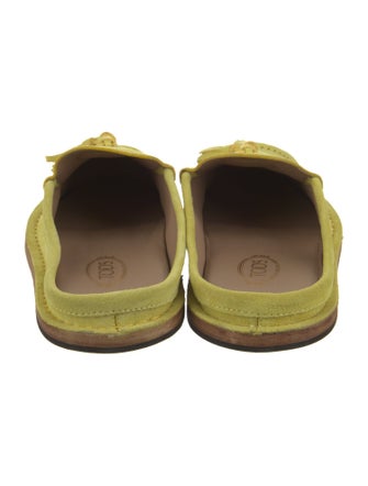 Tod's Suede Tassel Accents Mules