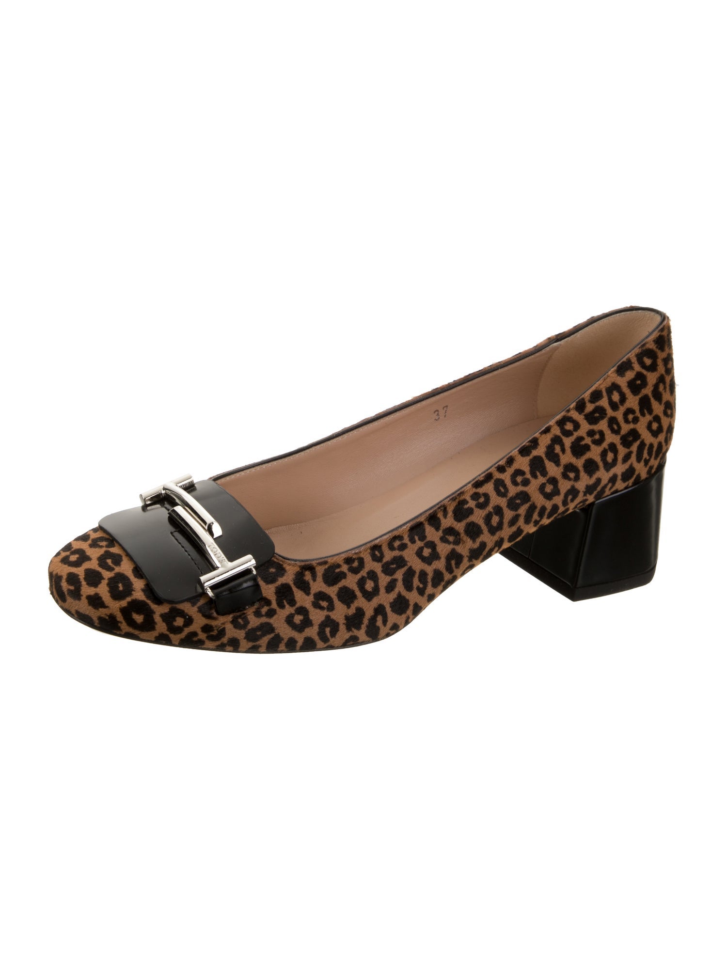 Tod's Ponyhair Animal Print Pumps