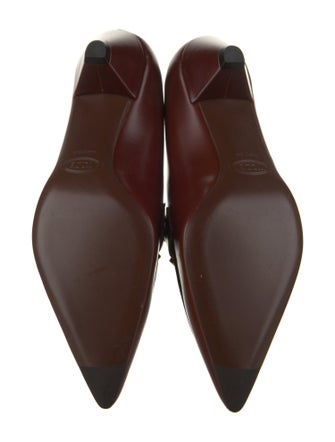 Tod's Leather Chain-Link Accents Pumps