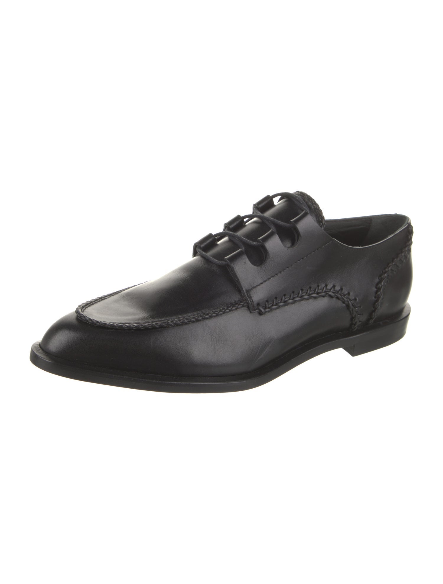 Tod's Leather Braided Accents Oxfords