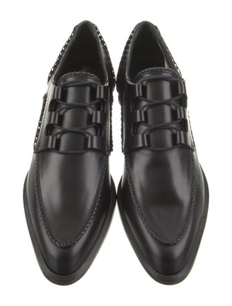 Tod's Leather Braided Accents Oxfords