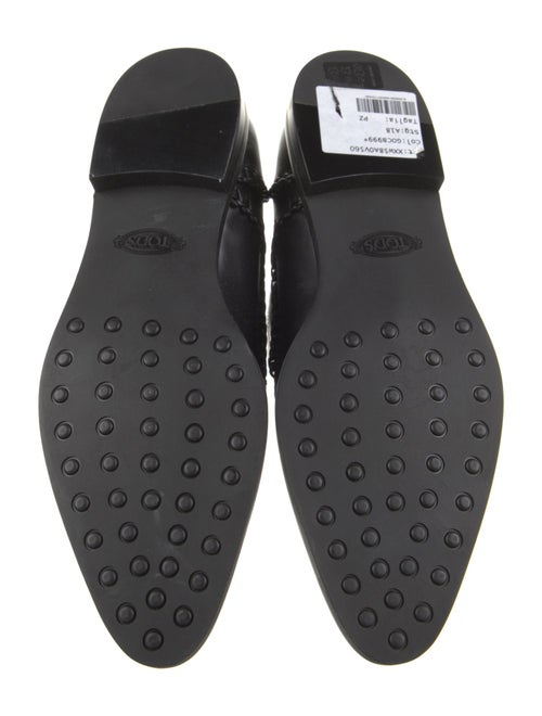 Tod's Leather Braided Accents Oxfords