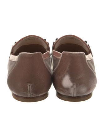 Tod's Velvet Crystal Embellishments Loafers