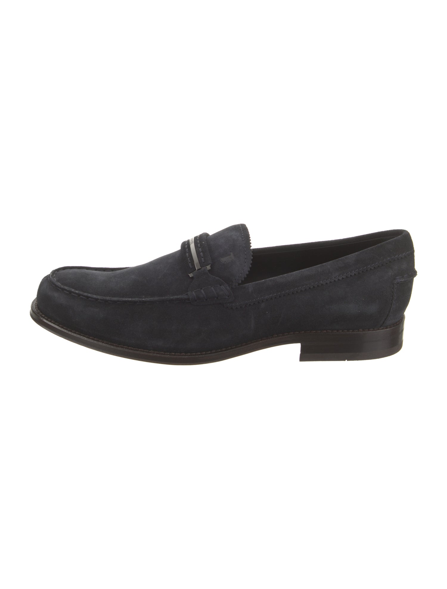 Tod's Suede Scalloped Accent Loafers