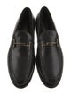 Tod's Leather Faux Fur Trim Loafers