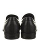 Tod's Leather Faux Fur Trim Loafers