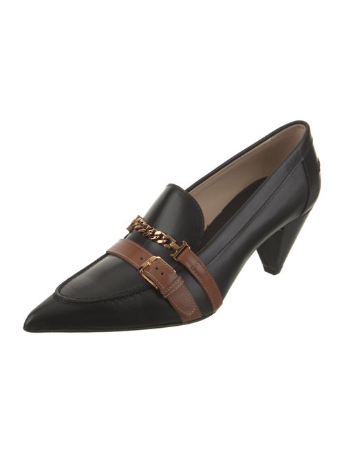 Tod's Leather Colorblock Pattern Pumps