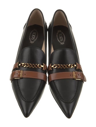 Tod's Leather Colorblock Pattern Pumps