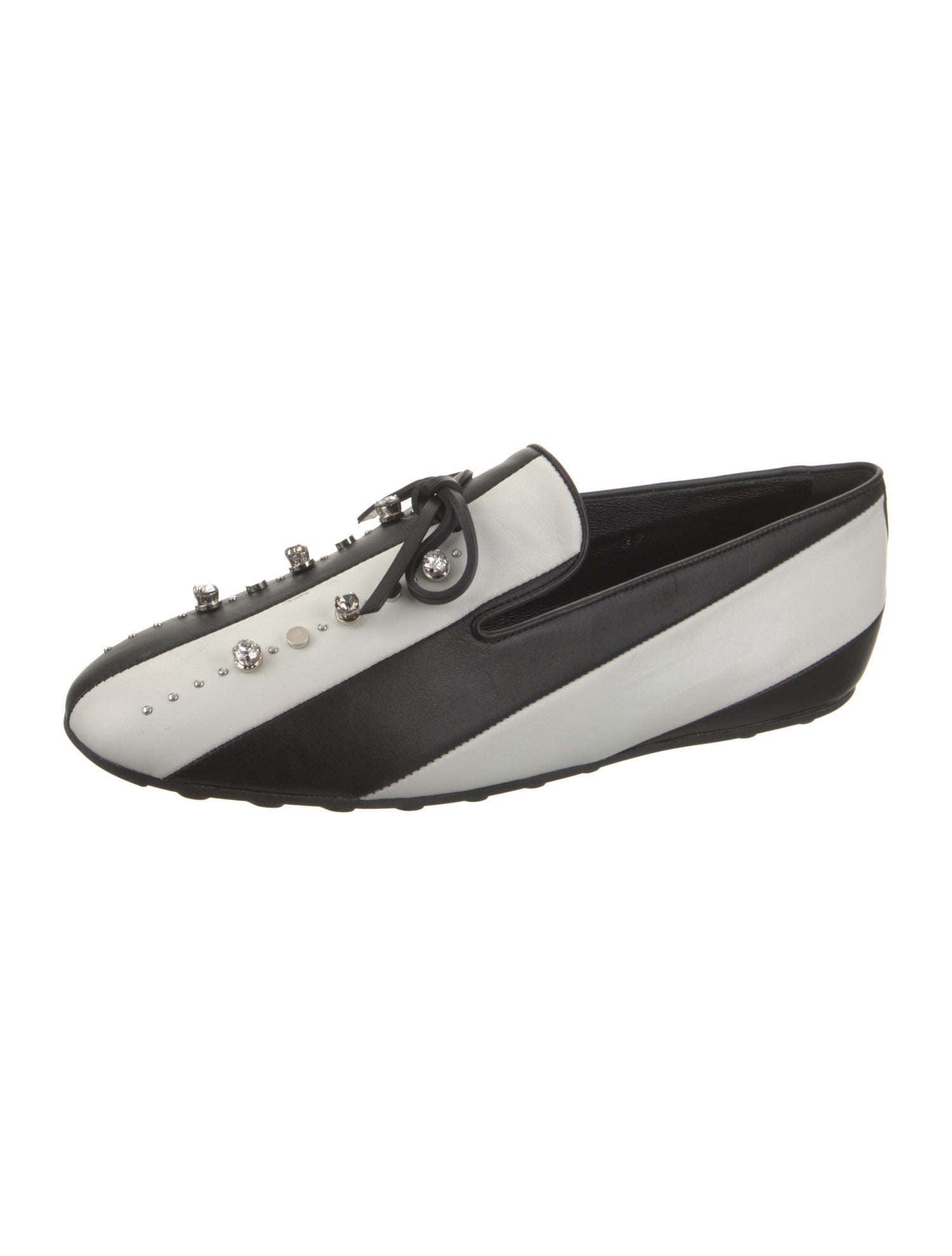 Tod's Leather Colorblock Pattern Moccasins