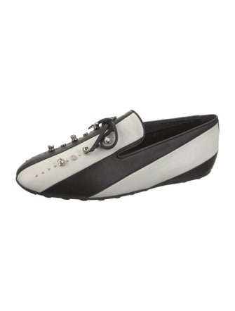 Tod's Leather Colorblock Pattern Moccasins